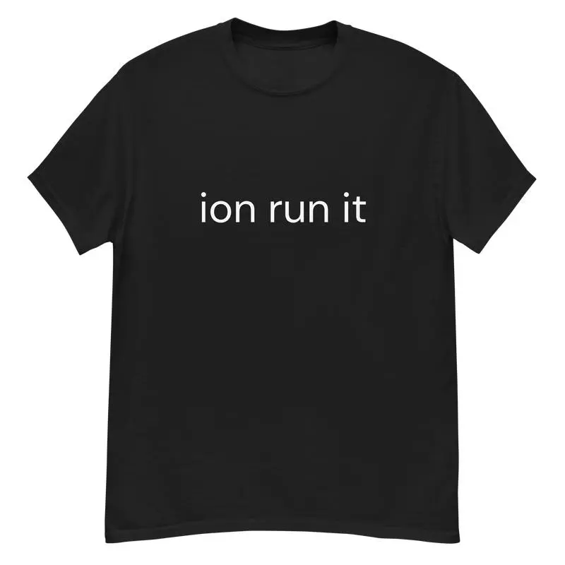 Ion Run It Lamelo Ball Julian Newman 100% Cotton Tee Shirt Unisex Classic Fit Structured Look Sport Grey 90% Cotton 10% Polyester
