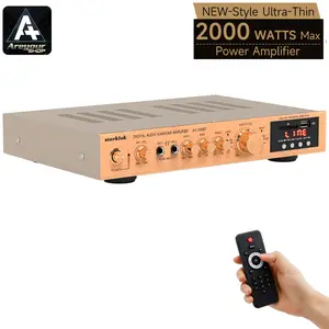Areyourshop 5-Channel Amplifier Amplificador HiFi Stereo AV Surround Amplifier FM Theater