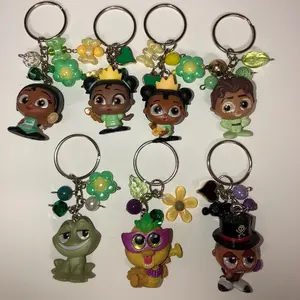 Princess and the Frog characters doorables keychains