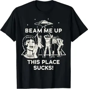 Stranger Things Season 5 Beam Me Up This Place Sucks! T-Shirt
