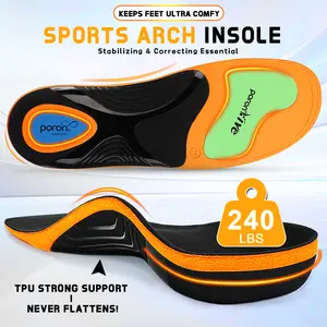 Ailaka Orthopedic Insoles | PU/TPU/GEL Cushion | Orthotic Arch Support plantar fasciitis insoles | Ultra Soft Acupoint Massage Insoles | Foot Pain Relief | Trim-Fit | Invisible Height Lift Shock Absorption Comfy,summervibes