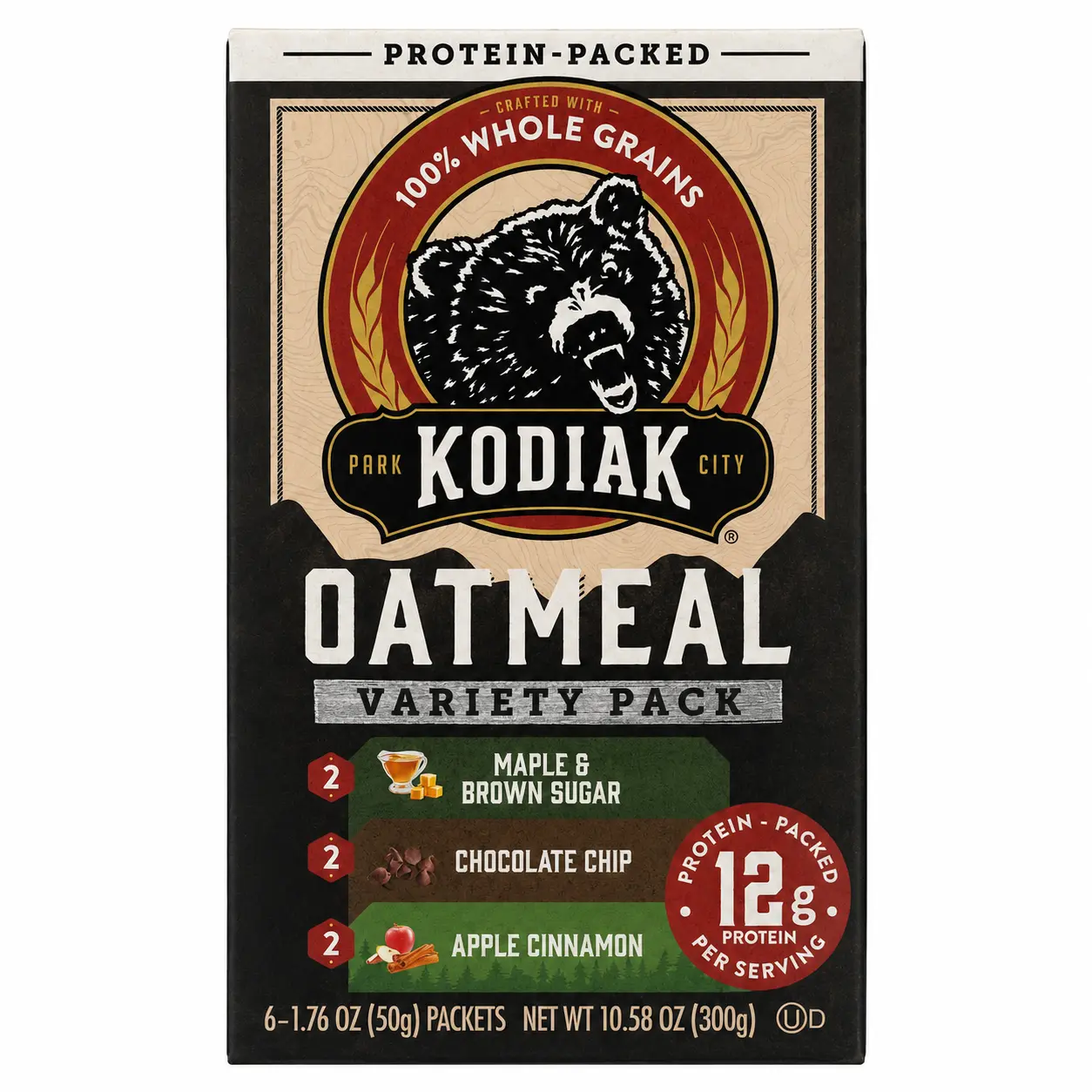 Kodiak Cakes Oats Variety Pack - Individually Packed Easy Prep Oatmeal, Healthy Cereal, Pantry Stocking Breakfast Food