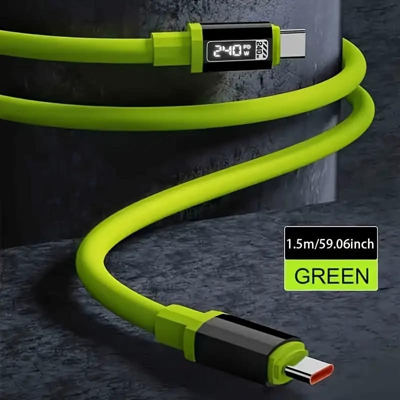 Buy 1 Get 1 Free 240W Fast Charging Cable Mobile Data Cable Smart Quick Charge High-Power Compatible with Apple Type-C Charging for Smartphone & Cellphone Electronic Device Charger Buy 1 Get 1 Free 240W Fast Charging Cable Mobile Data Cable Smart Quick Charge High-Power Compatible with Apple Type-C Charging for Smartphone & Cellphone Electronic Device Charger
