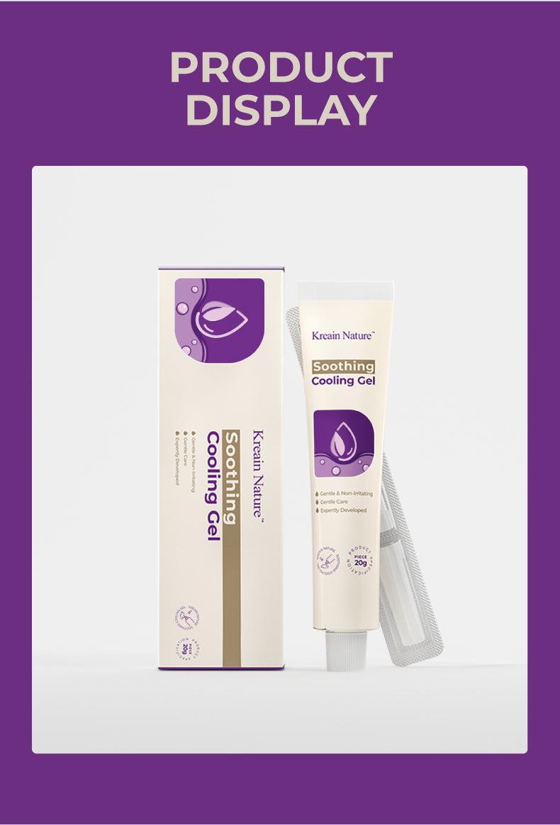 Kreain Nature 1 Refreshing Gel Carthamus Seed Scutellaria Baicalensis Extract Carboxymethylcellulose Purple Daisy