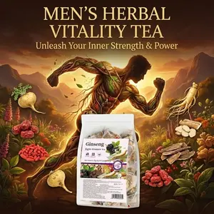 Men's Maca & Ginseng Herbal Tea – Traditional 8-Treasure Tonic for Energy, Stamina & Daily Vitality – Natural Kidney Support Blend (15 Packs)