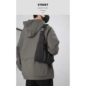 Small Sling Crossbody Bag Men Women, Lightweight One Strap Casual Chest Bag Slim Backpack for Outdoor Walking Trip Hiking Biking