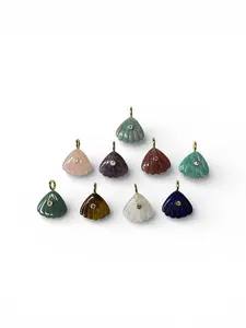 Mini Shell Natural Stone Charm