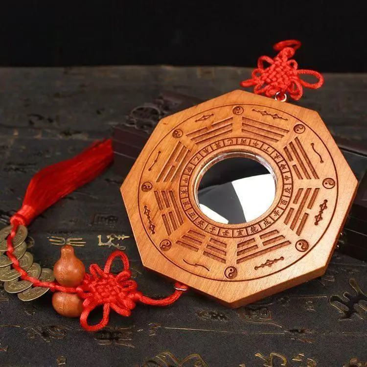 FlowOfChi Bagua Peach Wood Mirror