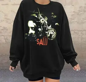 Saw Horror Movie Poster Head Trap Jigsaw Sweatshirt, Vintage Halloween Shirt, Retro Horror Movie Shirt,  Horror Gift AC9