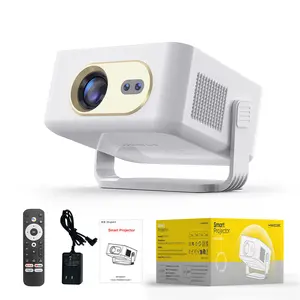 HY300GT Mini Projector Smart Projector with Wifi and Bluetooth, 400ANSI & 2K Support, Auto Focus & Keystone, TV Stick Built-in, 180° Rotatable Portable Movie Projector for Home Outdoor Summervibes