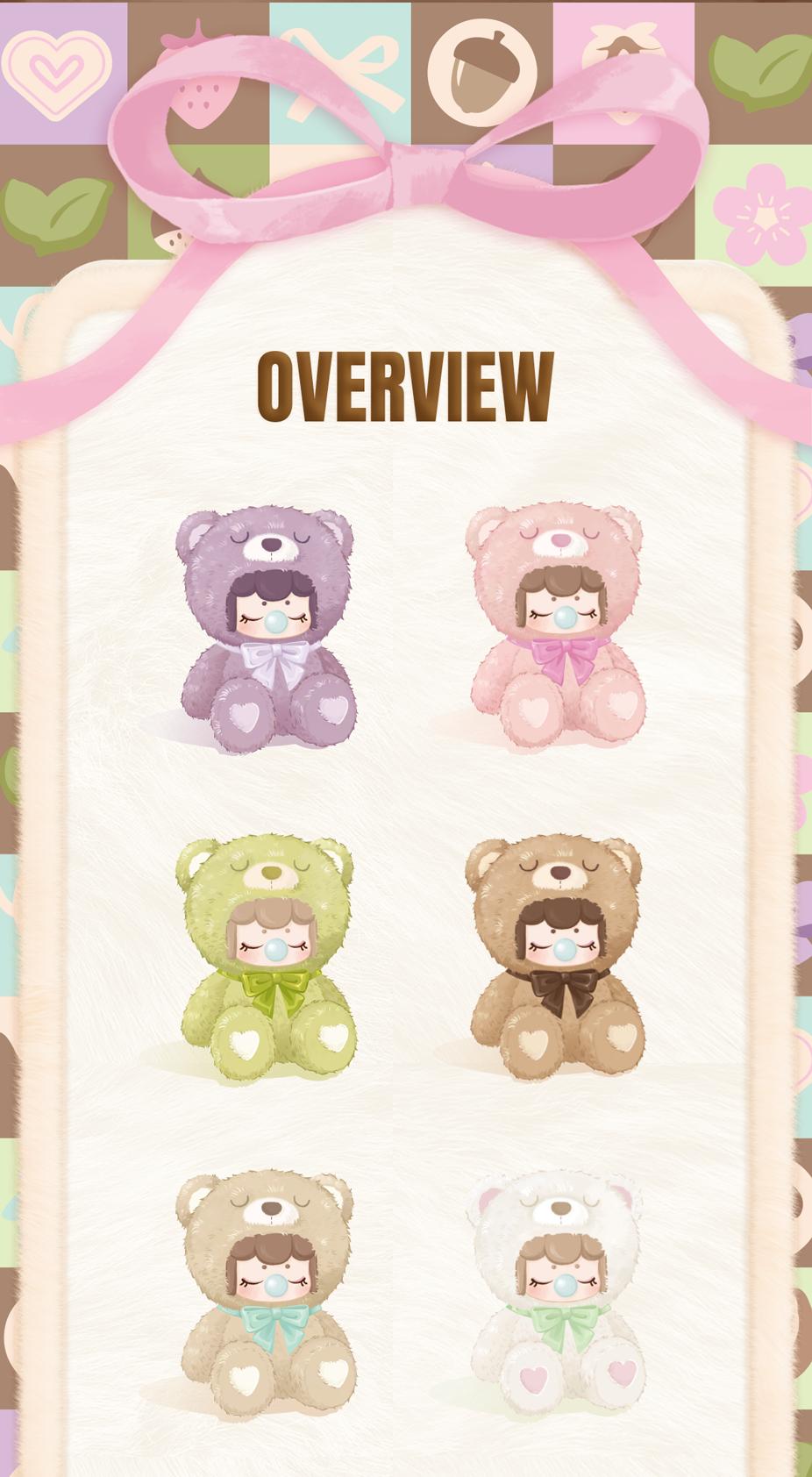 Rolife Nanci's Colorful Chocolate Cutie Bears Plush Doll Blind Box Figure,7 Inches Cute Anime Plush Doll Mystery Box Popular Collectible Toy Creative Kits for Birthday Gifts/Christmas Holiday Rolife Nanci's Colorful Chocolate Cutie Bears Plush Doll Blind Box Figure,7 Inches Cute Anime Plush Doll Mystery Box Popular Collectible Toy Creative Kits for Birthday Gifts/Christmas Holiday