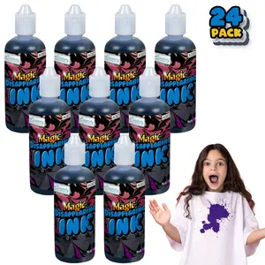 Magic Ink in Blue - Pack of 12 - Includes 1-Ounce Squeezable Bottles - Magical Pranks and Jokes - Amazing Party Favor and Prize for Kids - Fun Camp Prizes