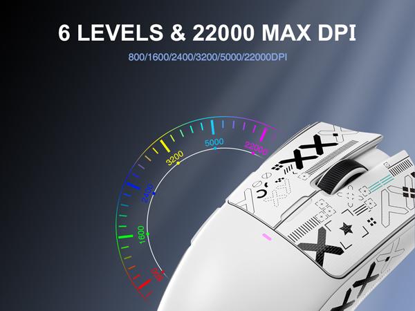 ATTACK SHARK X11 59g Lightweight Wireless Gaming Mouse,with Grip Tape,RGB Charging Dock,up t0 22000 DPI,PixArt PAW3311 Gaming Sensor,for PC Mac Gamers