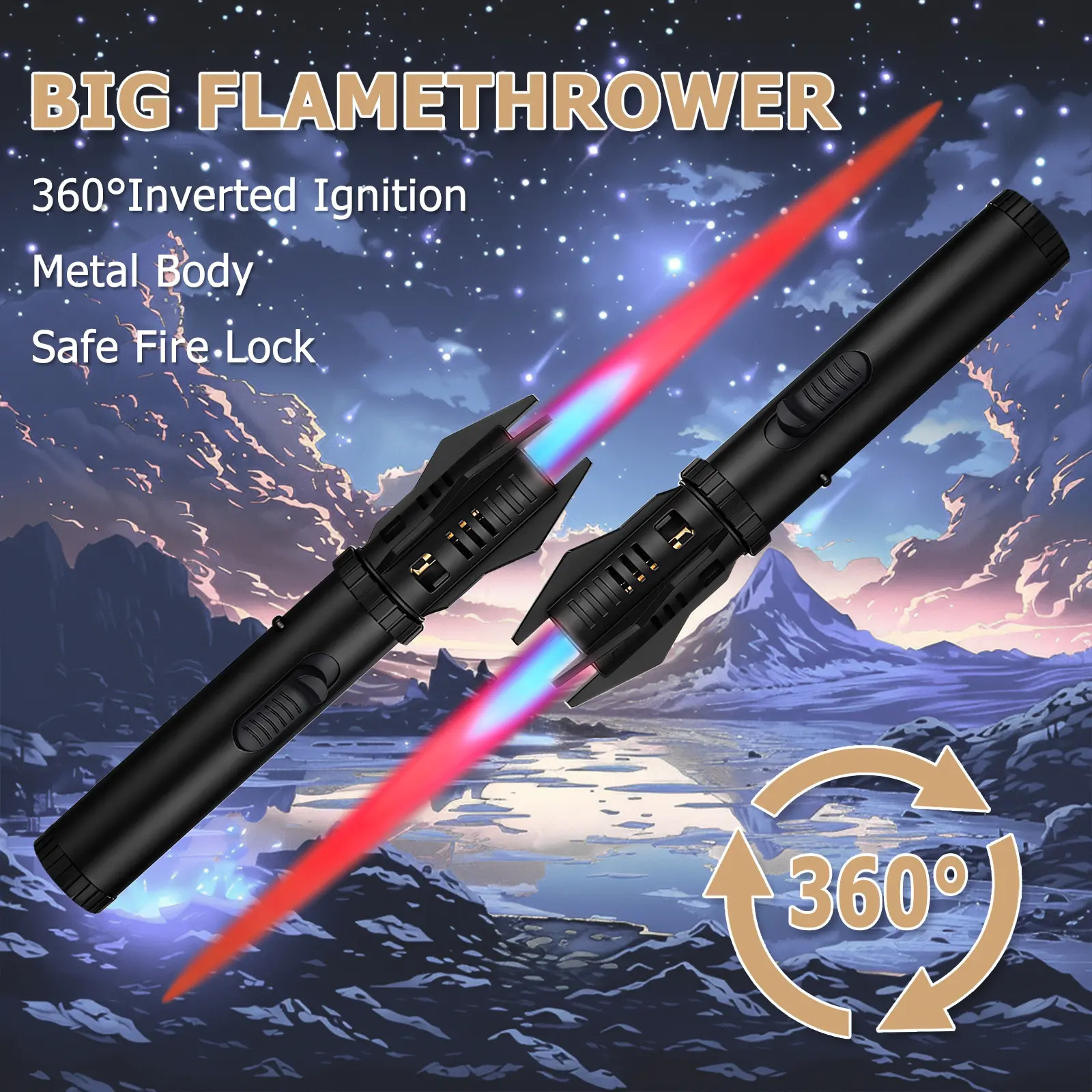 Lightsaber Torch Lighter Valentines Day Gifts for Her/Him, Women/Mens Valentines Gifts, Aluminum Lightsaber Torch Flame Lighter Gifts for Dad Grandpa Step Dad Papa, Birthday Gift Cool Gadgets for Men 2025