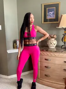 MORGAN MID RISE LEGGINGS | HOT PINK