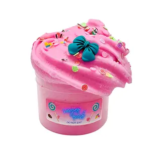 Bubbaboo Sugar Rush 8oz Icee Slime - Soft Pink Sugar & Candy Scented Slime with Colorful Sprinkles for Play Only - fun freebies with every order!