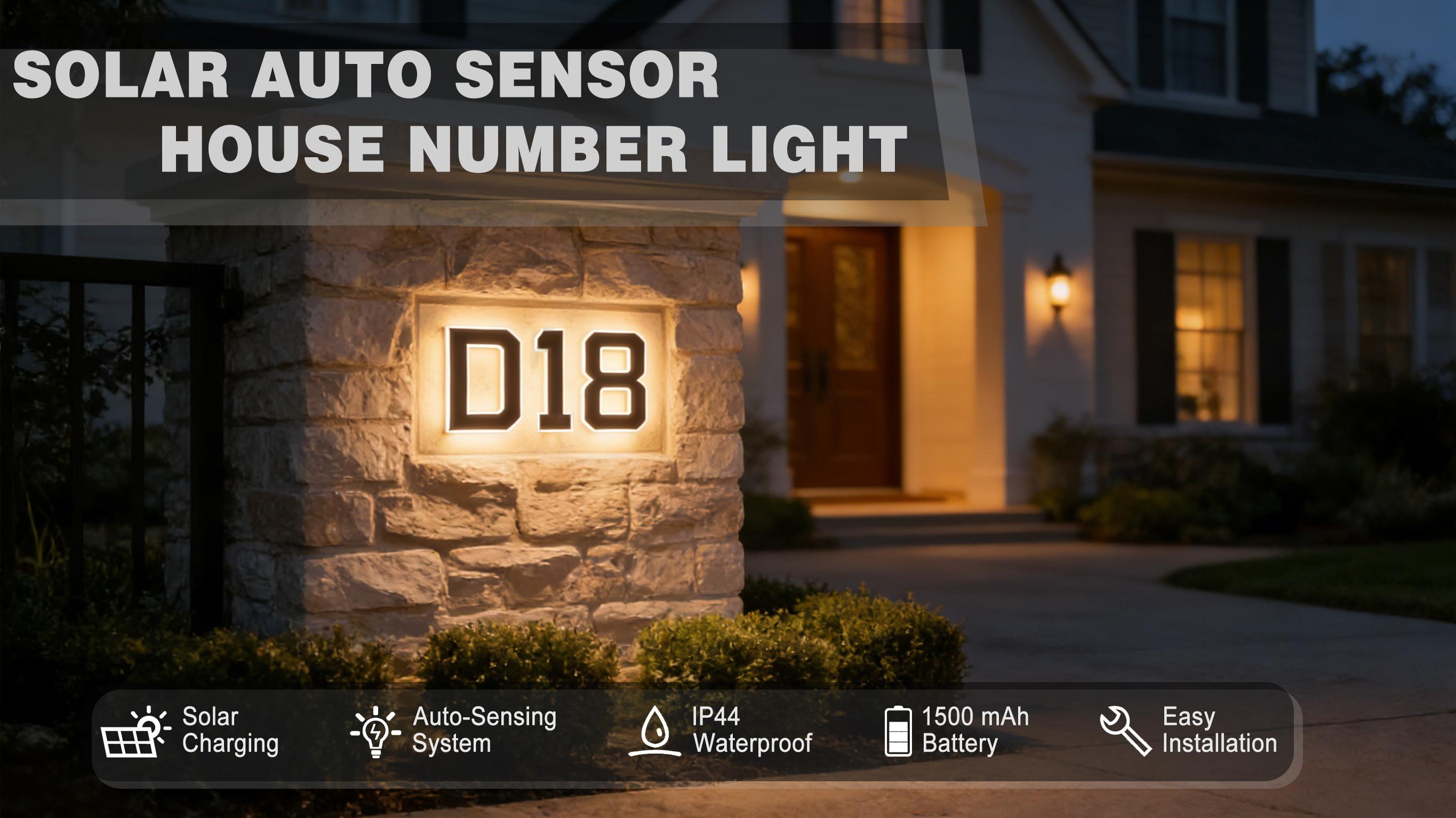 ISUNMEA Solar Lighted 9 Inch LED Address Numbers Signs - Waterproof Outdoor Design for Homes, Modern Look, Ideal for Various Environments,Modern Farmhouse Illuminated Sign ISUNMEA Solar Lighted 9 Inch LED Address Numbers Signs - Waterproof Outdoor Design for Homes, Modern Look, Ideal for Various Environments,Modern Farmhouse Illuminated Sign