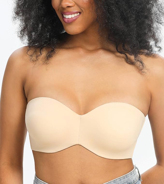 【HOT】Summer new Non-slip women's underwear, strapless bra, backless underwear