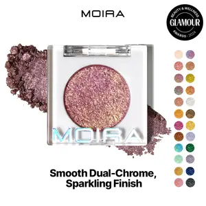 Moira | Chroma Light Eye Shadow | High-Pigment Foiled Finish, Creamy Blendable, Long-Lasting Single Shadow, Shade, 100% Vegan, Microfine Shimmer (003, Kiss and Tell)