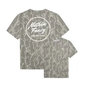 Mossy Oak Bottomland Tee - Nuthin Fancy T-Shirt For Men - Soft, Stylish Design for Streetwear, Camo Shirt, Gift For Men