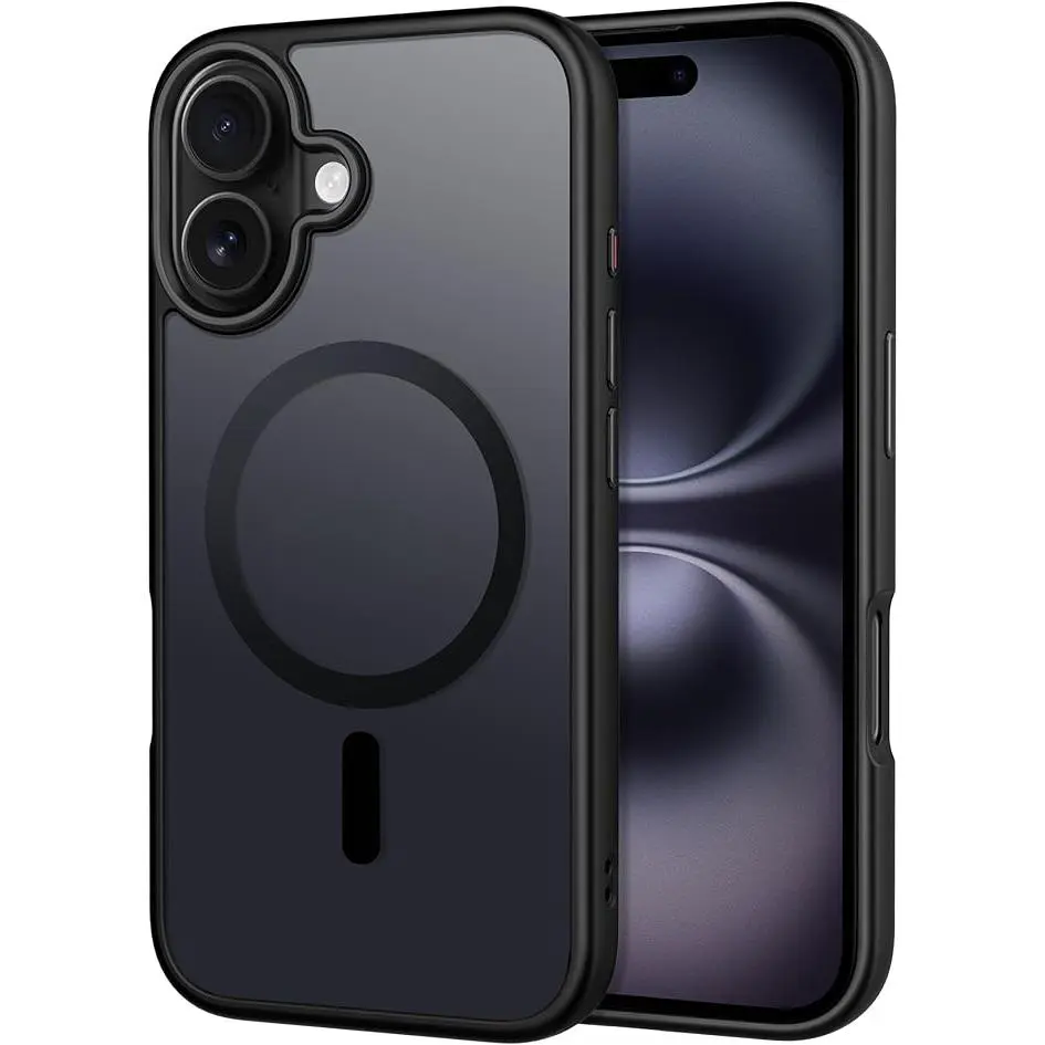 Phone case for iPhone 16 Compatible with MagSafe ,iphone 16 cases Military Grade Anti Drop Protection semi Transparent Matte Shockproof and Anti Fingerprint Phone cases Cute Matte Translucent Anti-Yellowing ﻿ ﻿
