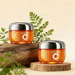 Korean Vitamin C Cream | Hydrating Daily Moisturizer | For Smooth Skin Texture, Hydration & Fresh Finish | Lightweight & Non-Greasy