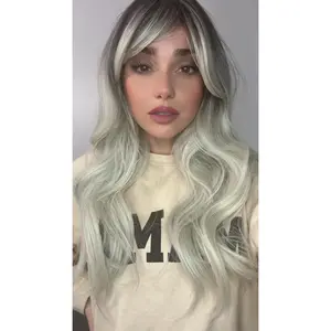 EllaRae | Grace Style Wig | Grey Dark-Rooted Long Wavy Wig SAMPLE