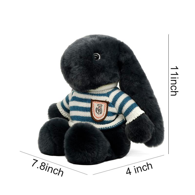 【BunnyLulu】13" XL Bunny Plushie – Cute Girly Gift & Collectible, Soft Stuffed Animal with Makeup Box for Kids & Adults, Easter, Birthday