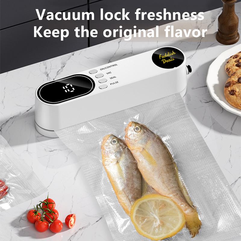 FaddishDeal Wireless Vacuum Sealer 5v 3-speed Durable Smart Multi-Function Food Sealing Storage Device，Air inflation Air Pump Mini Portable Handheld Plastic Sealer for Food Preservation and Storage Excellent Gifts for Christmas and New Year