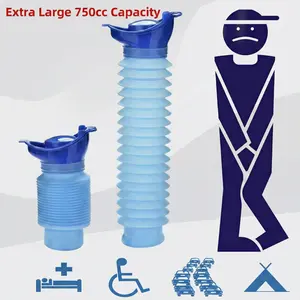 Portable Emergency Urinal for Men and Women, Collapsible Urine Container for Camping, Travel, Outdoor Activities and Traffic Situations (1PC)