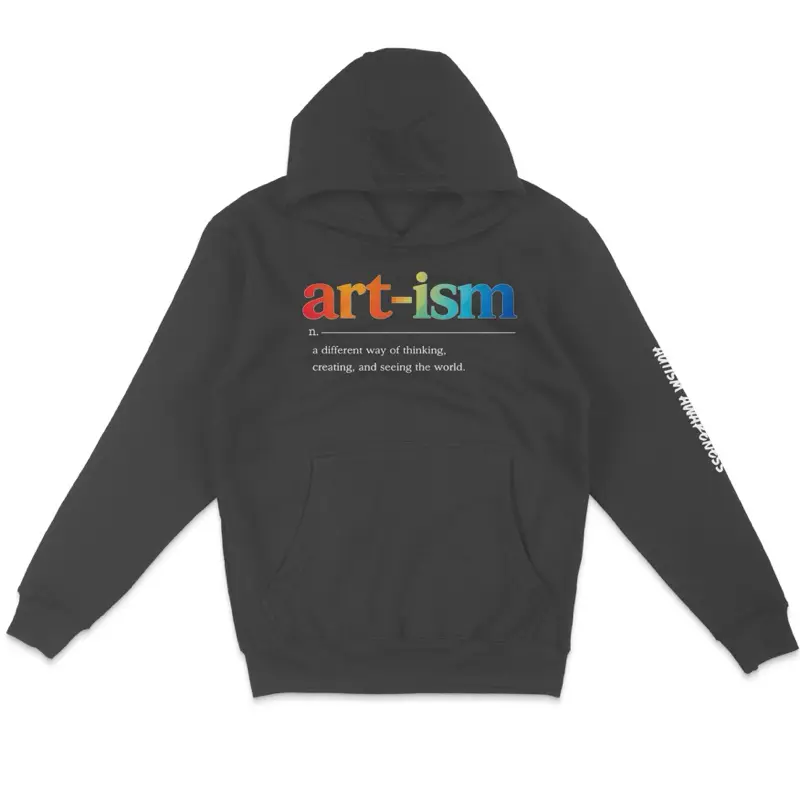 ART-ISM Autism Awareness Graphic Hoodie | Premium Streetwear Pullover | TuneTribe Official Release