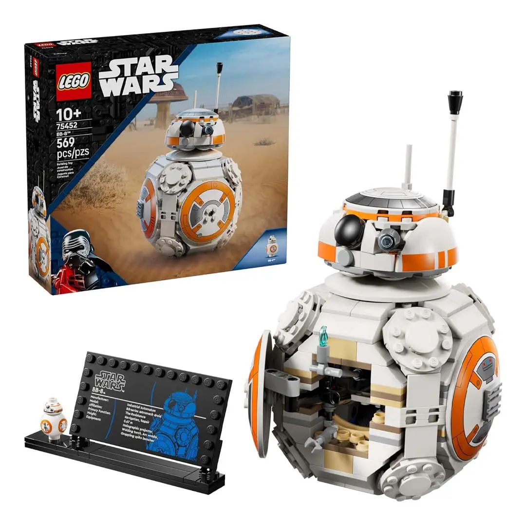 LEGO Star Wars BB-8 Astromech Droid Building Blocks Set (75452) - DIY Building Model, Assembly Blocks Set, Brick Kit for Toy Enthusiasts