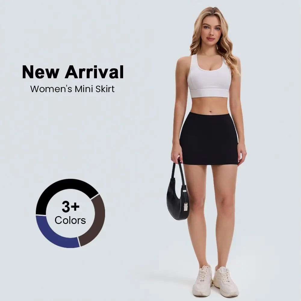 DLOODA Women's Solid Black Bodycon Skort, High-Waisted Pencil Mini in Polyester Fits with Pockets and a Side Zip for Casual Wear, With Side Zip, Pencil Skirt, Mini Length