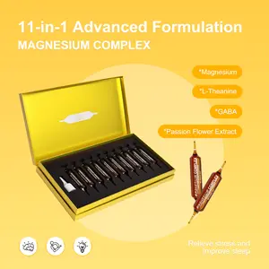 Perseek Fast-Absorbing Magnesium Sleep Aid - 3x Faster Absorption, Relieves Stress Without Drowsiness- 15mL x 10 Vials