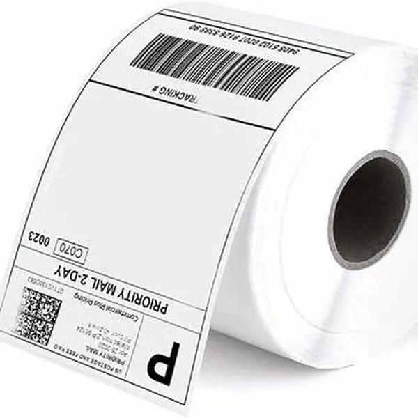 450 4x6 Thermal Shipping Labels Per Roll, Direct Thermal Label Paper for Zebra & Rollo Printers, Self Adhesive 4x6 Mailing Postage Labels for USPS UPS FedEx, Compatible with Shipping Platforms