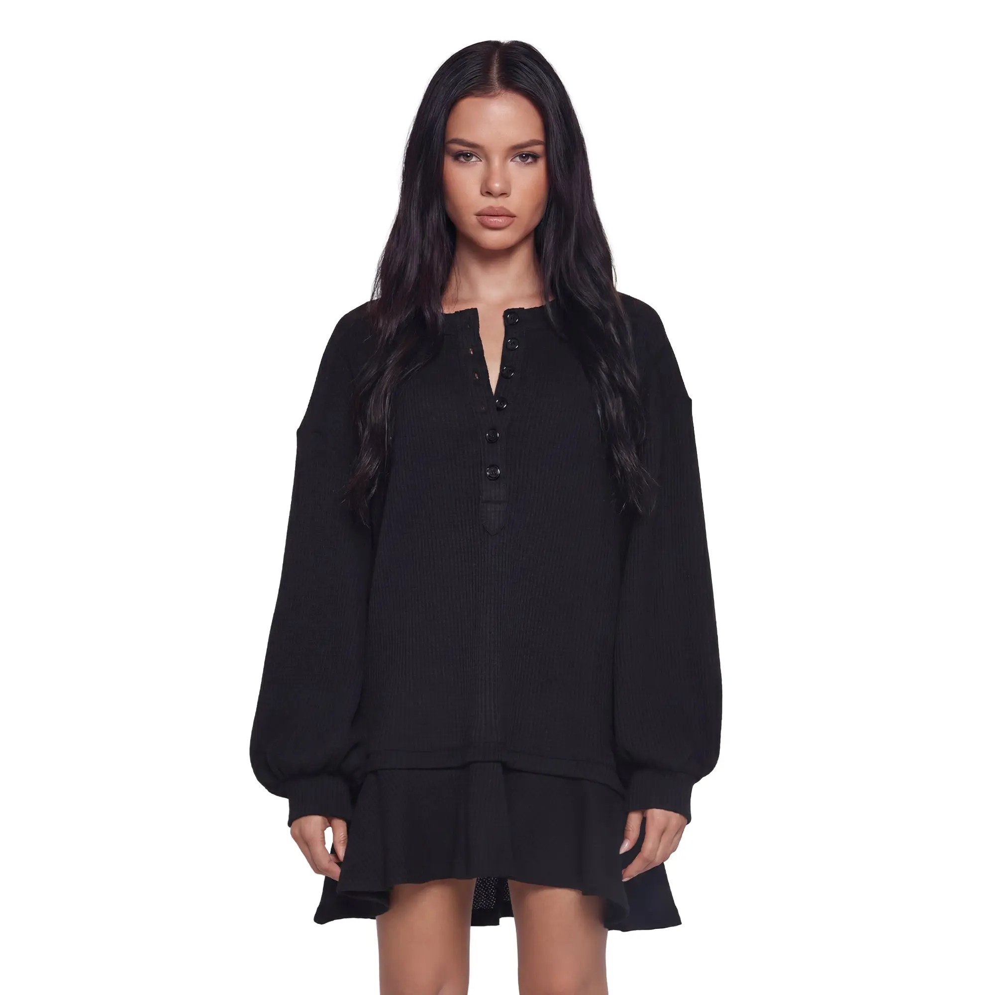 First Glances Trapeze Dress - Black