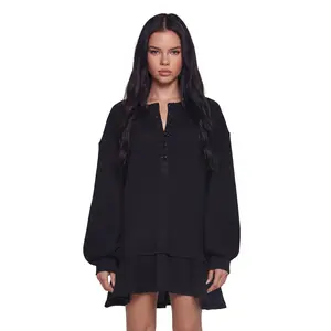 First Glances Trapeze Dress - Black