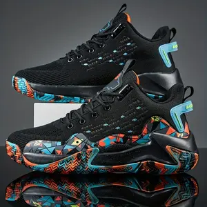 Breathable Men's Basketball Shoes with Non-Soles and Shock Absorption -, Running, and Walking