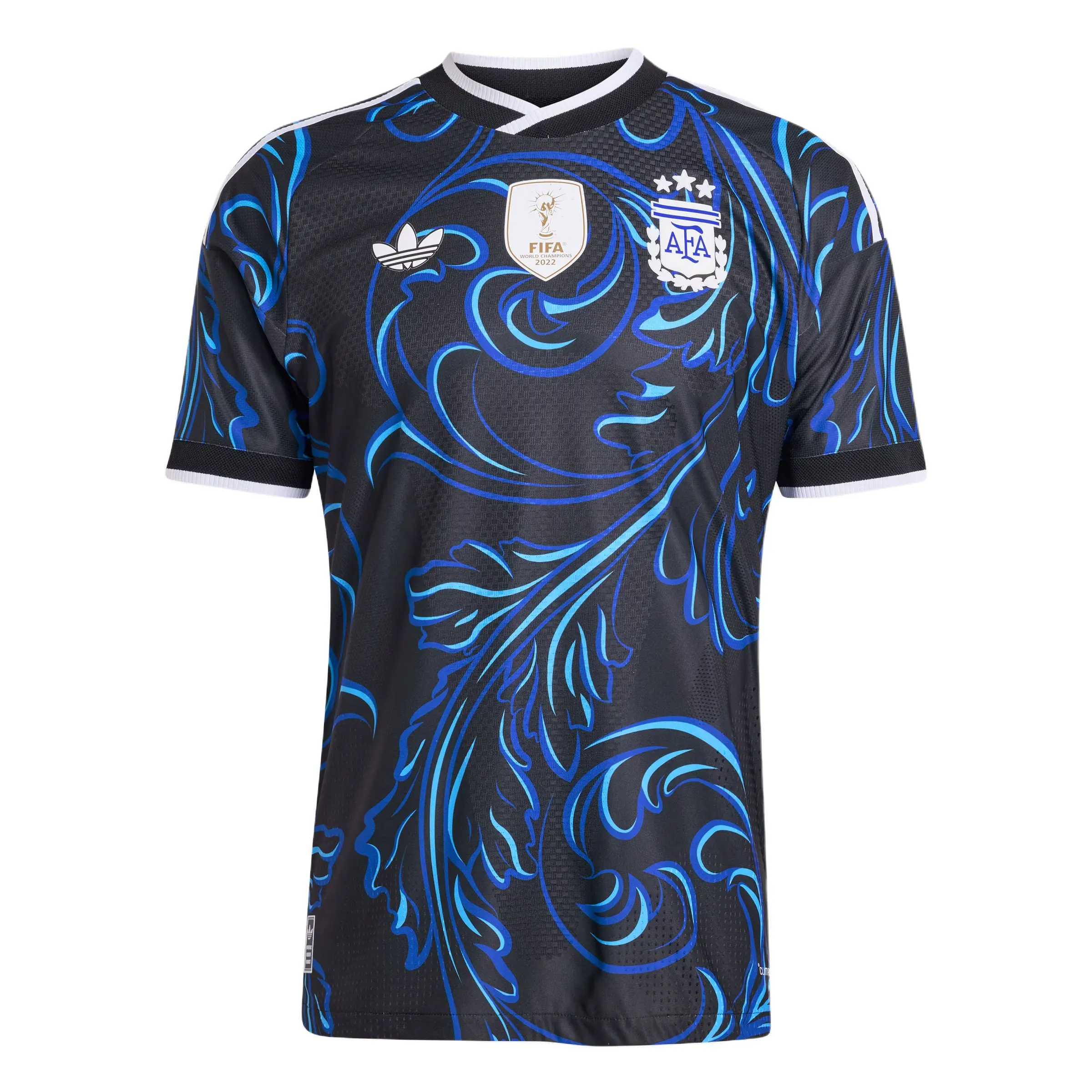 Adidas 2026 Argentina Away Authentic World Cup Unisex Jersey, Black/Lucid Blue/Blue Burst, WC2026 Professional Soccer Shirt (Messi Edition), Argentina Jersey, Soccer Jerseys