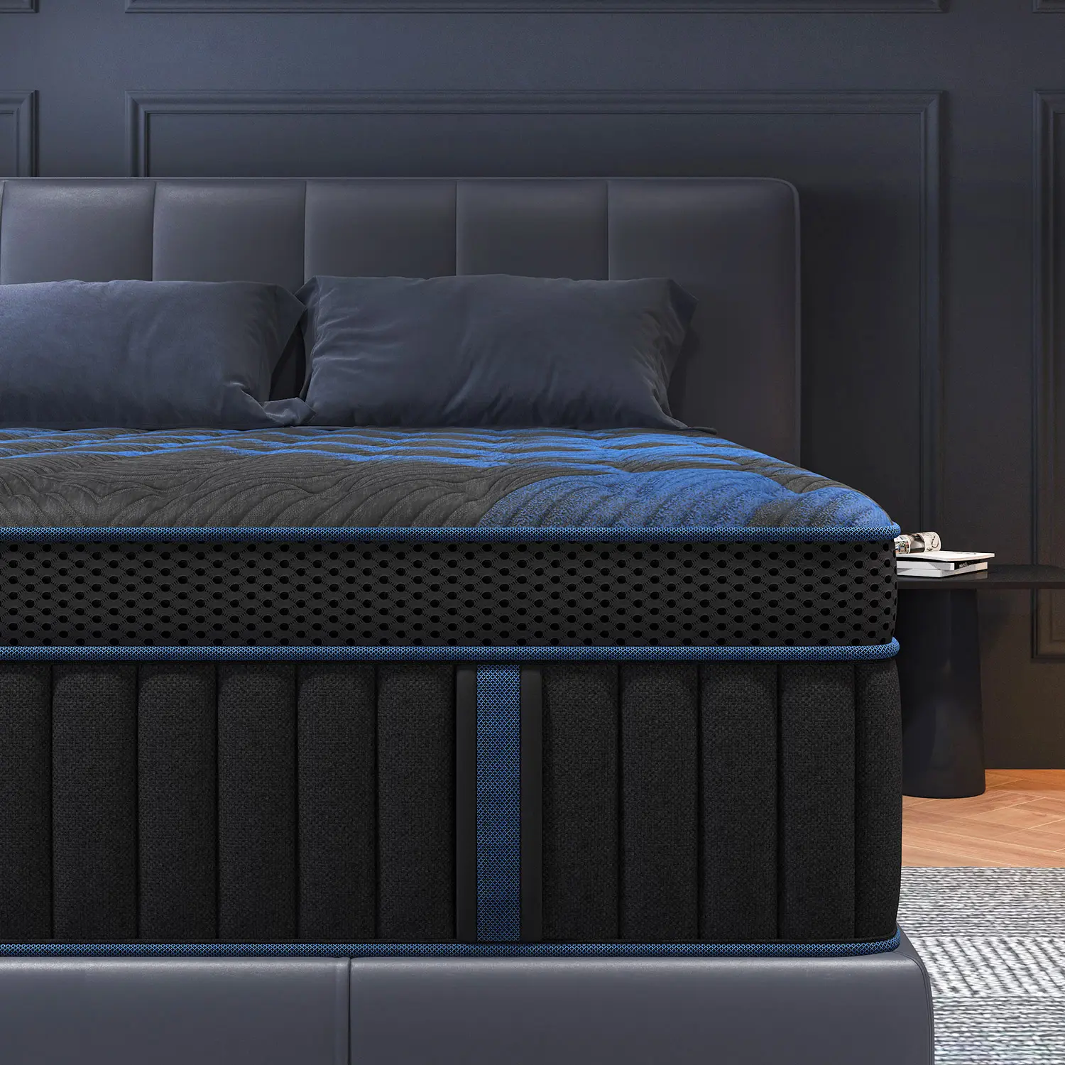12/14inch Twin Full Queen King Mattress in a Box, Hybrid Mattresses with Gel Memory Foam and Individually Pocket Innerspring Euro Top Medium Firm for Motion Isolation, Edge Support