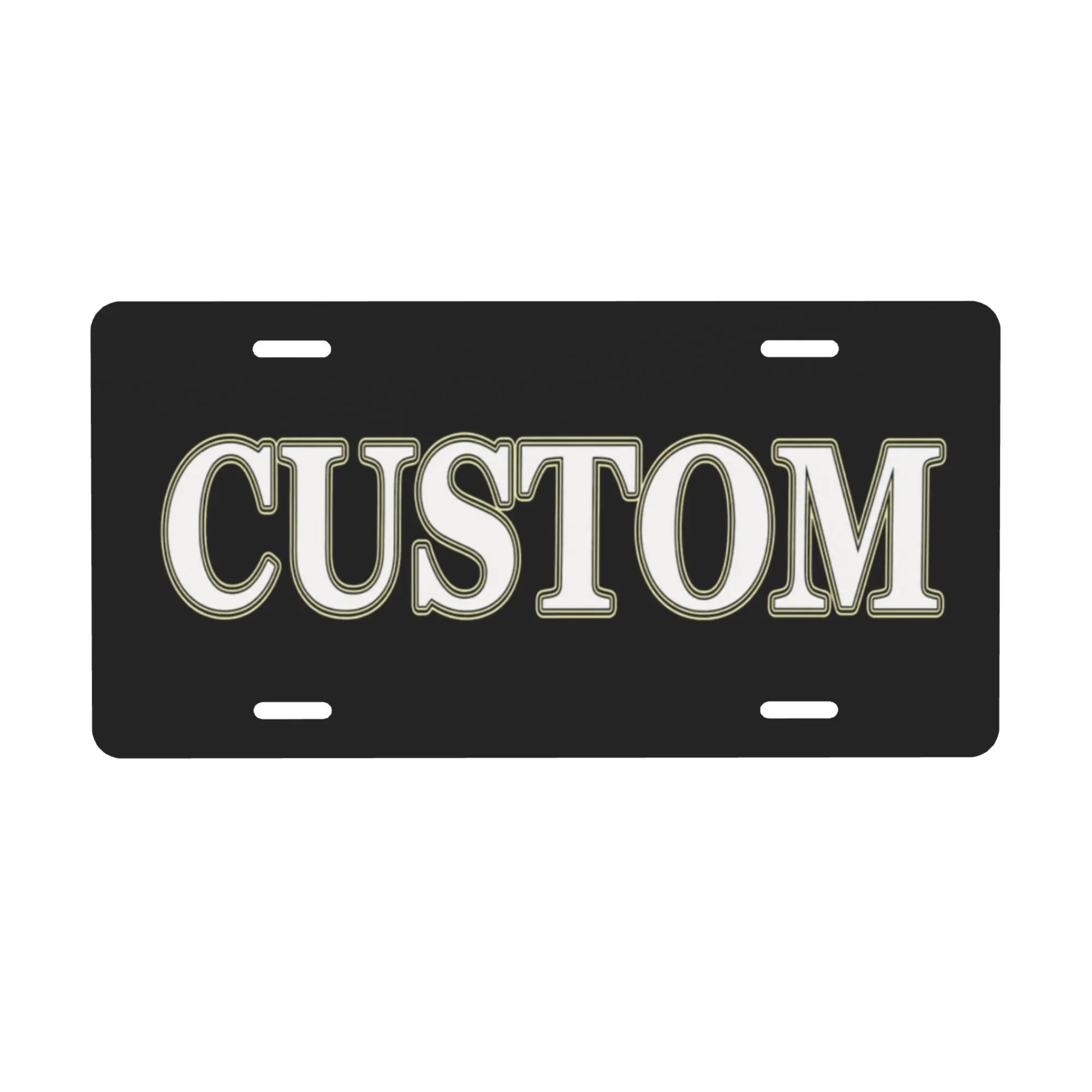 Custom Personalized License Plate (6 x 12-inch) — Add Your Own Text, Photo, Image, or Logo | Made in USA Custom Front Tag for Auto, Garage, Bar, Home, or Door Decoration
