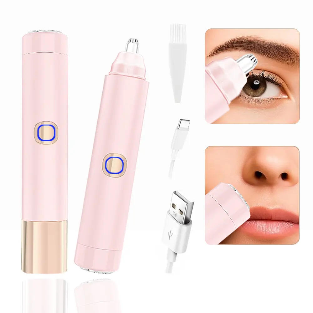 2 in 1 facial & eyebrow hair trimmer, Mother's Day Gift, Electric Eyebrow Trimmer, Lip Facial Body Hair Removal Tool, Facial Hair Care Tool, Electric Shaver Women, Eyebrow, Epilator Hair Remover