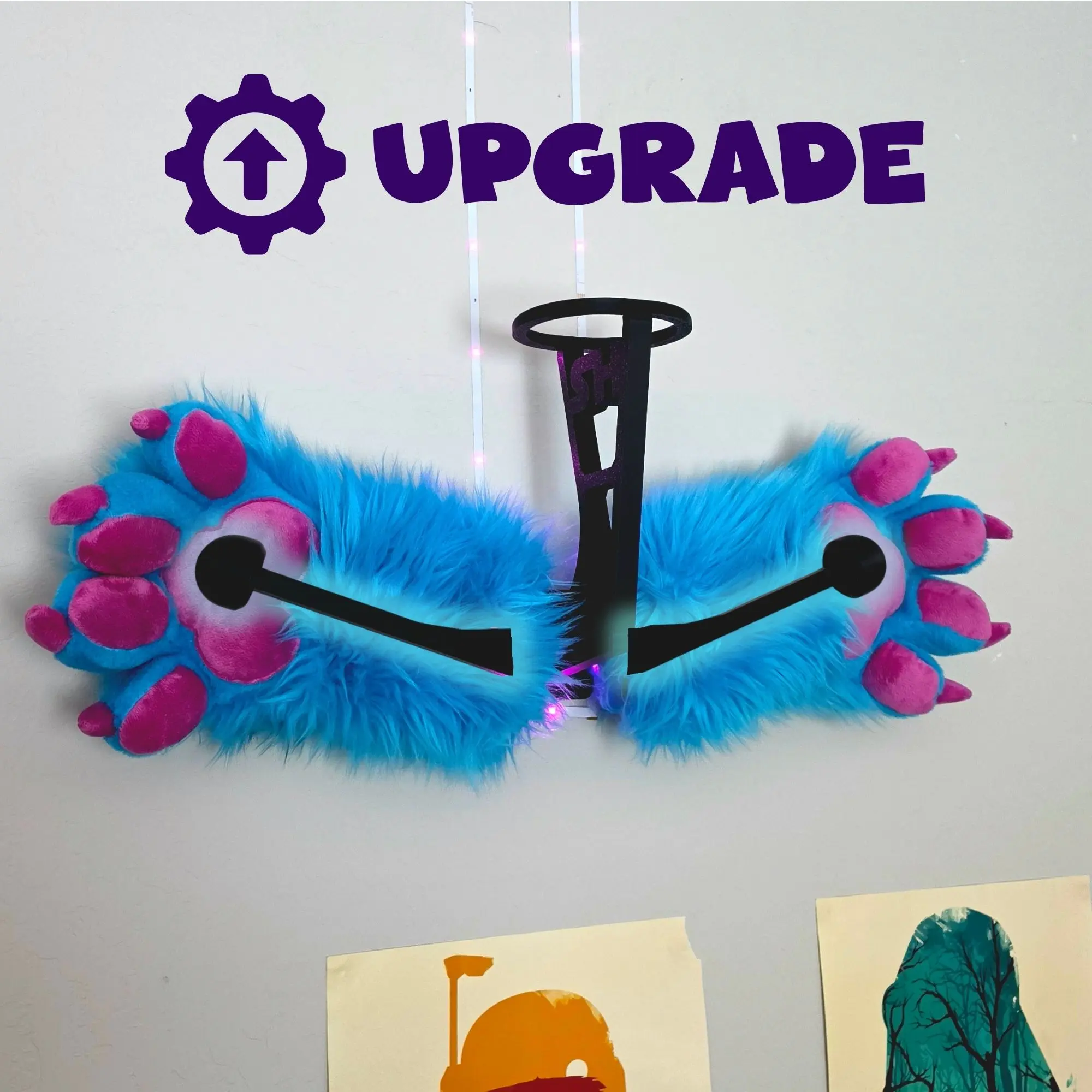 Paw Mount Upgrade for Stellarhusky Fursuit Head Mount
