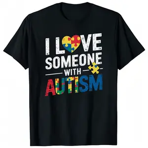 I Love Someone With Autism T-Shirt Shirt Menswear