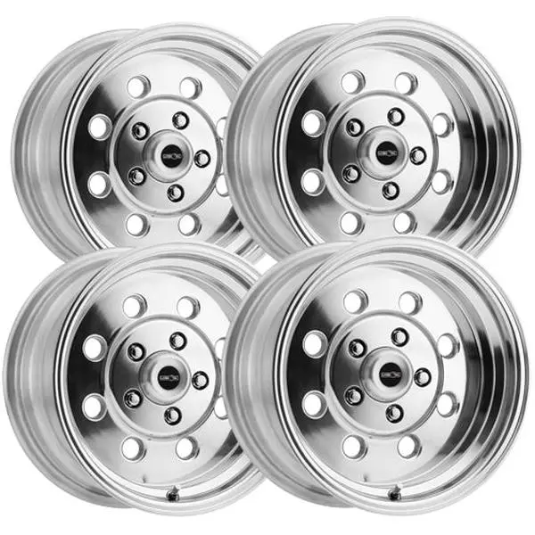 (Set of 4) Staggered Vision 531 Sport Lite 15x7,15x8 5x4.5" Polished Wheels Rims