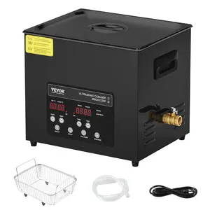 【Super Brand Day】VEVOR 10L Ultra Sonic Cleaner, , 240W Digital Ultrasonic Cleaning Machine with Gentle Mode & Upgraded Degassing, 40kHz Industrial Ultrasound Cleaner with Heater & Timer for Retainer, Jewelry, Tools, 240W Power,DEALS FOR YOU