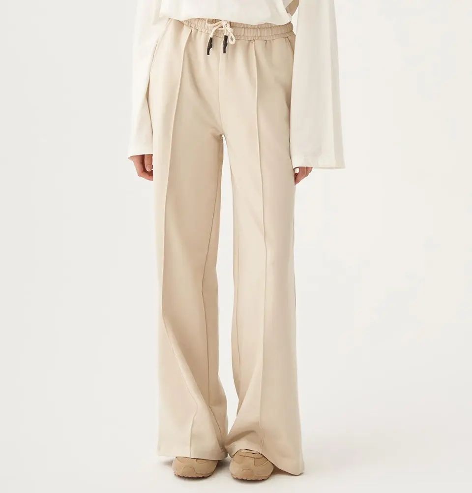Modern Muslim Women's Cotton Blend Sweatpants - 73028 Stone Beige