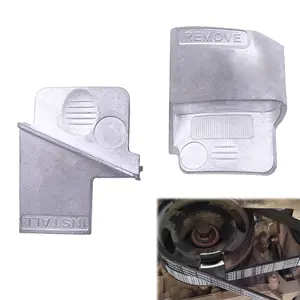 2Pcs Stretch Belt Mate Kit, Belt Tool for Timing Belt, Auxiliary Pulley Belt Removal Tool, Metal Stretch Belt Remover Installer Tool Kit for Car Trolley Truck Cart Belts