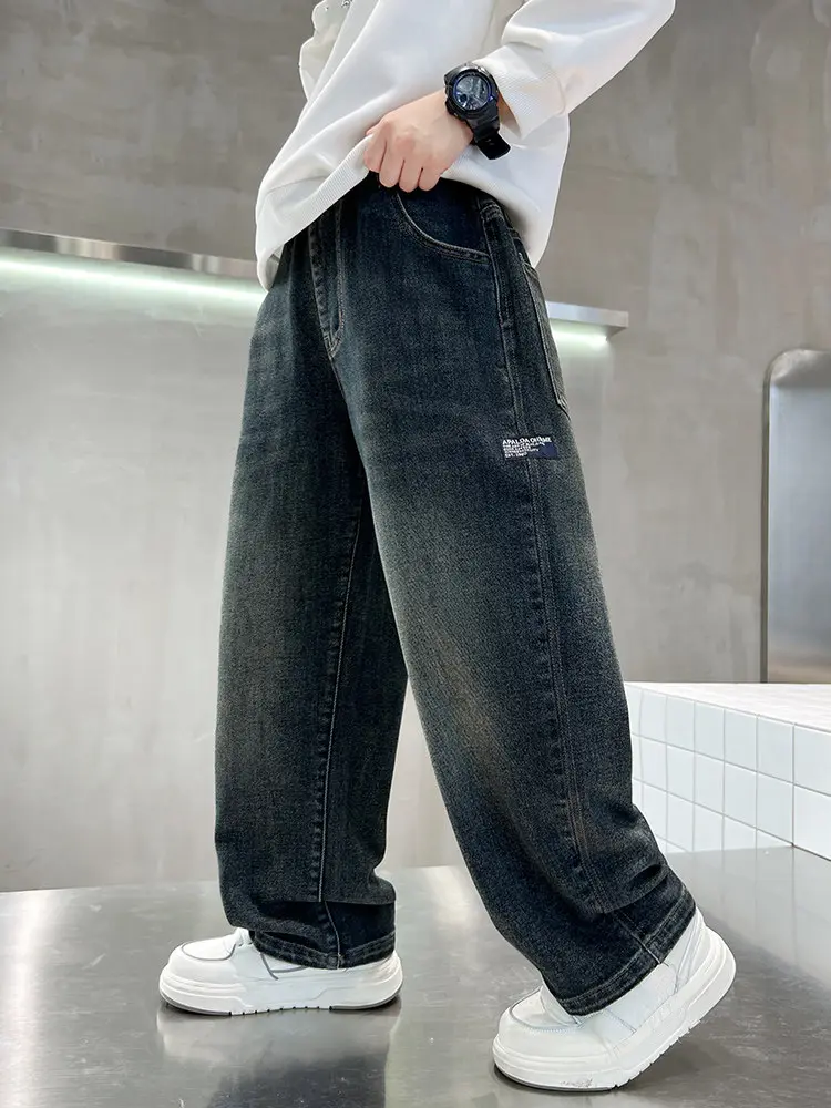 Boys' Straight Leg Jeans - Comfortable & Stylish Everyday Wear for School Play or Casual Outings
