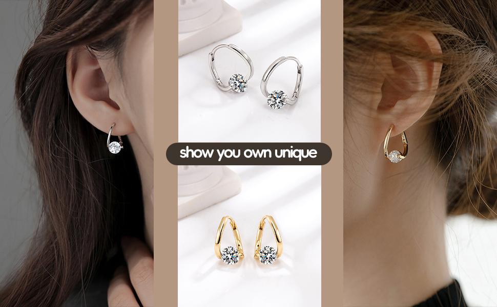Moissanite 2 Carat Heart Earrings 925 Sterling Silver Clip Earrings Gold Color Moissanite Unisex Elegant Design Moissanite 2 Carat Heart Earrings 925 Sterling Silver Clip Earrings Gold Color Moissanite Unisex Elegant Design